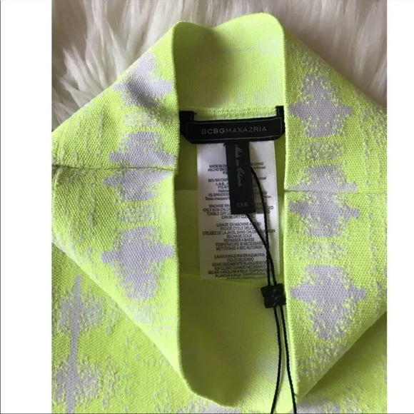 bcbgmaxazria yellow neon skirt - Picture 10 of 10